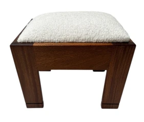 Art Deco Modernist Stool by J.A. Muntendam for L.O.V. Oosterbeek, 1920s